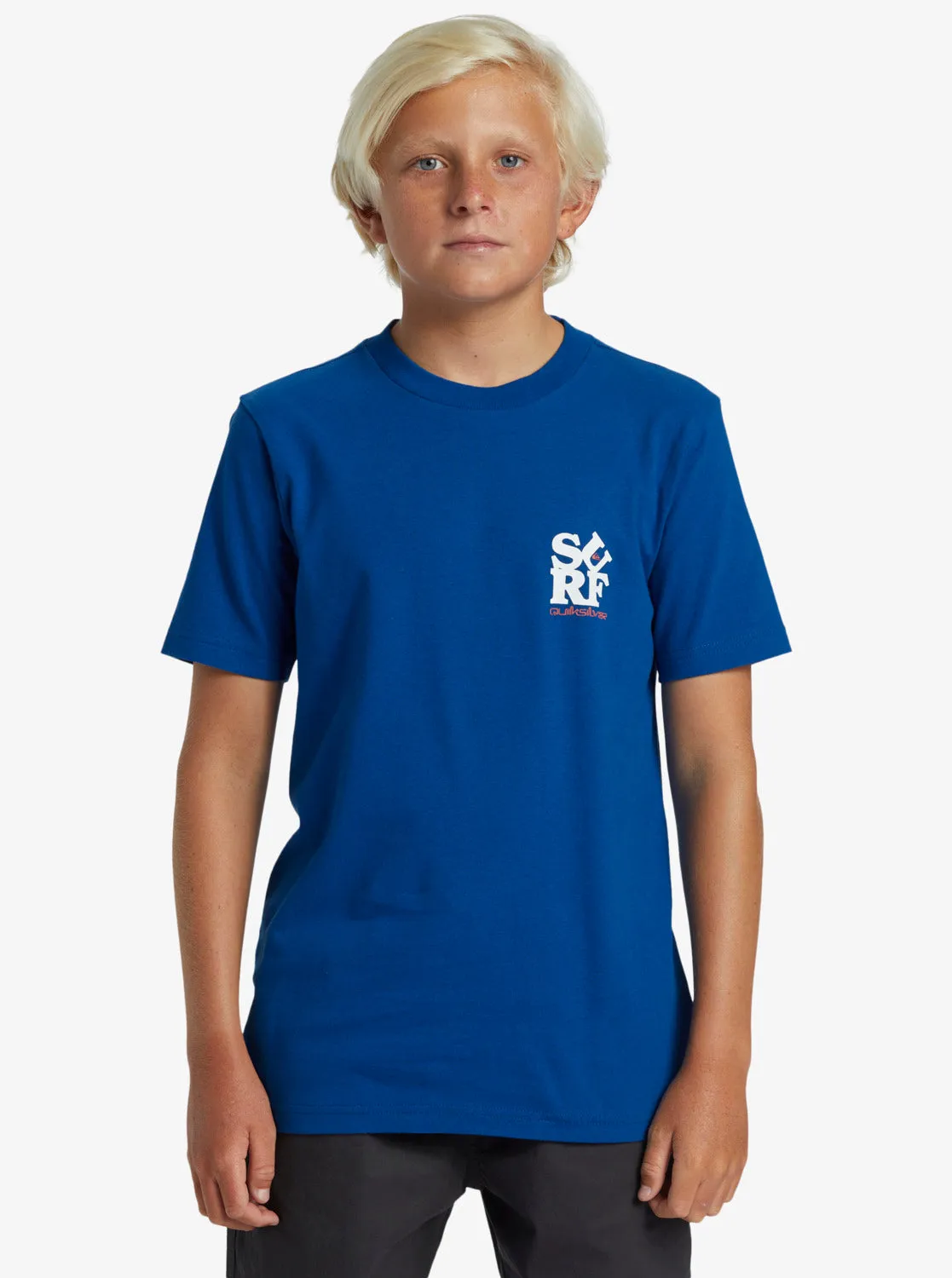 Boys 8-16 Surf Short Sleeve T-Shirt - Monaco Blue