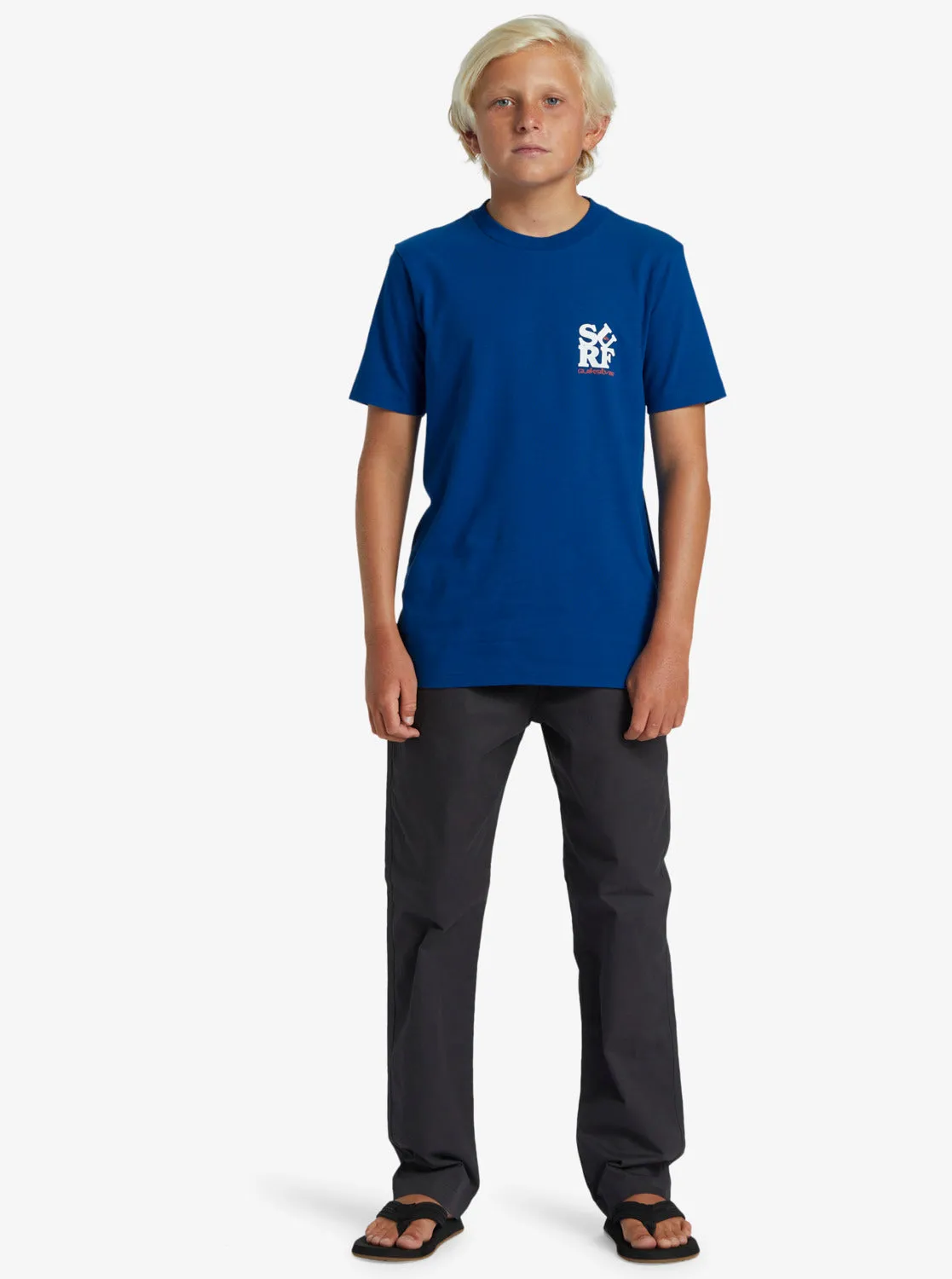 Boys 8-16 Surf Short Sleeve T-Shirt - Monaco Blue