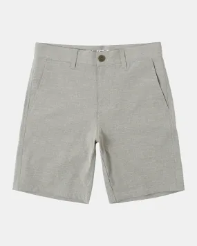 Boys Balance Hybrid 17" Boardshorts - Olive