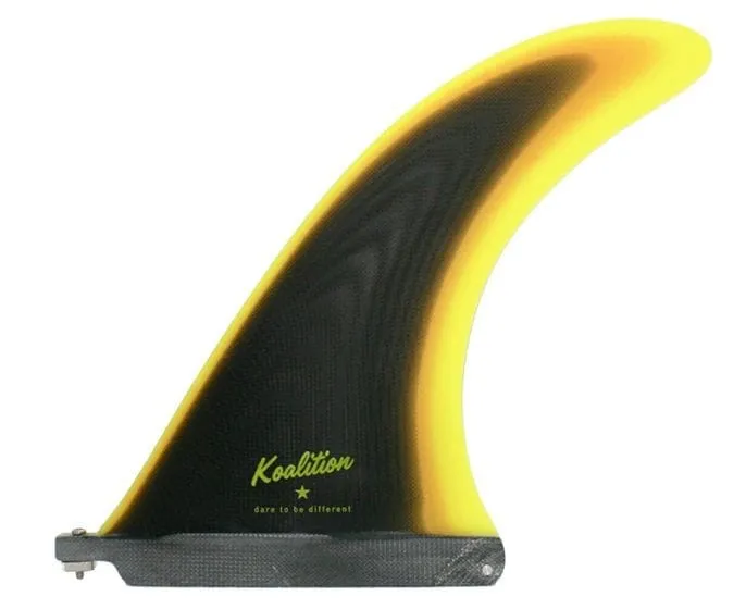 California Classic 9'' Fin - Rainbow Smoke/Yellow