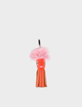 Callie Marie Mayne - Neon Orange Leather and Pink Synthetic Fur