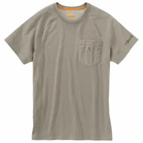 Carhartt Men's Force® Delmont Short Sleeve T-Shirt_Greige Heather