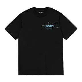 Carhartt S/S Blueprint T-Shirt Black/Light Blue