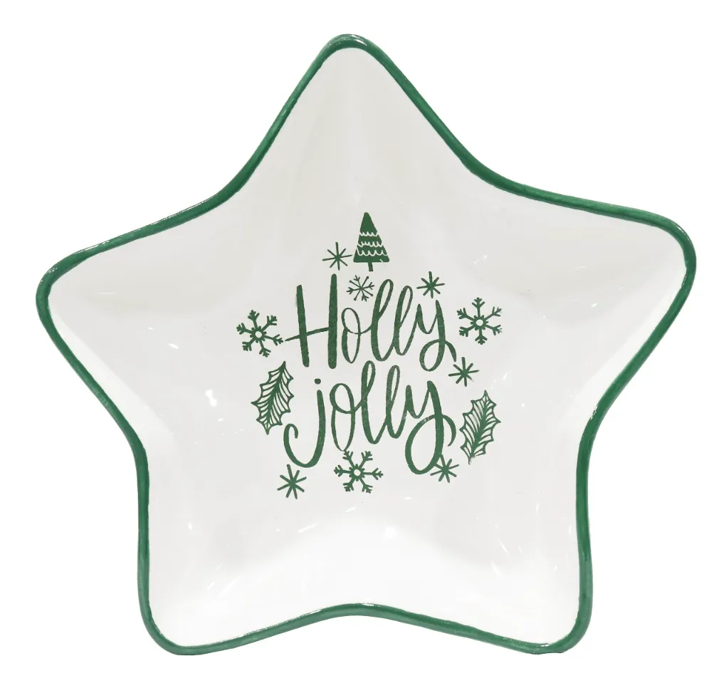 Ceramic Star Plate 2 Asst (20cm)