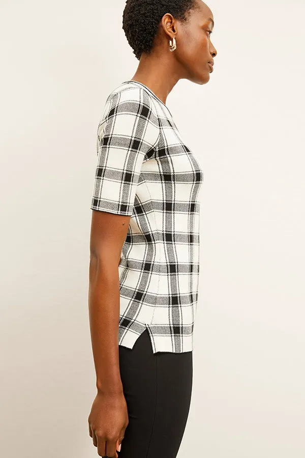 Choe Top - Eco 365Knit :: Bold Check