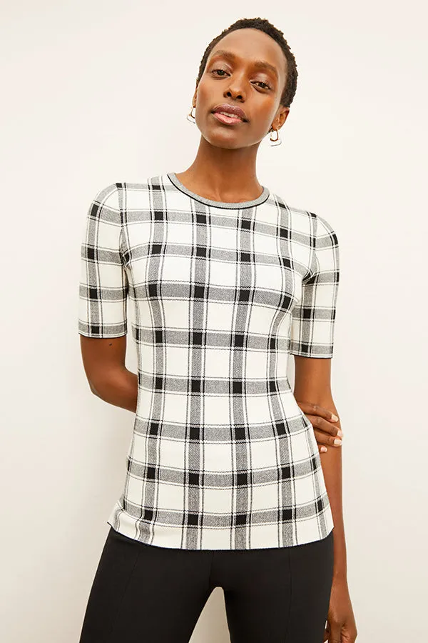 Choe Top - Eco 365Knit :: Bold Check