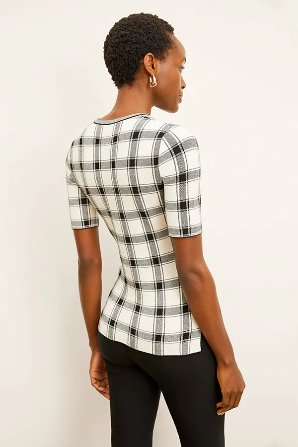 Choe Top - Eco 365Knit :: Bold Check