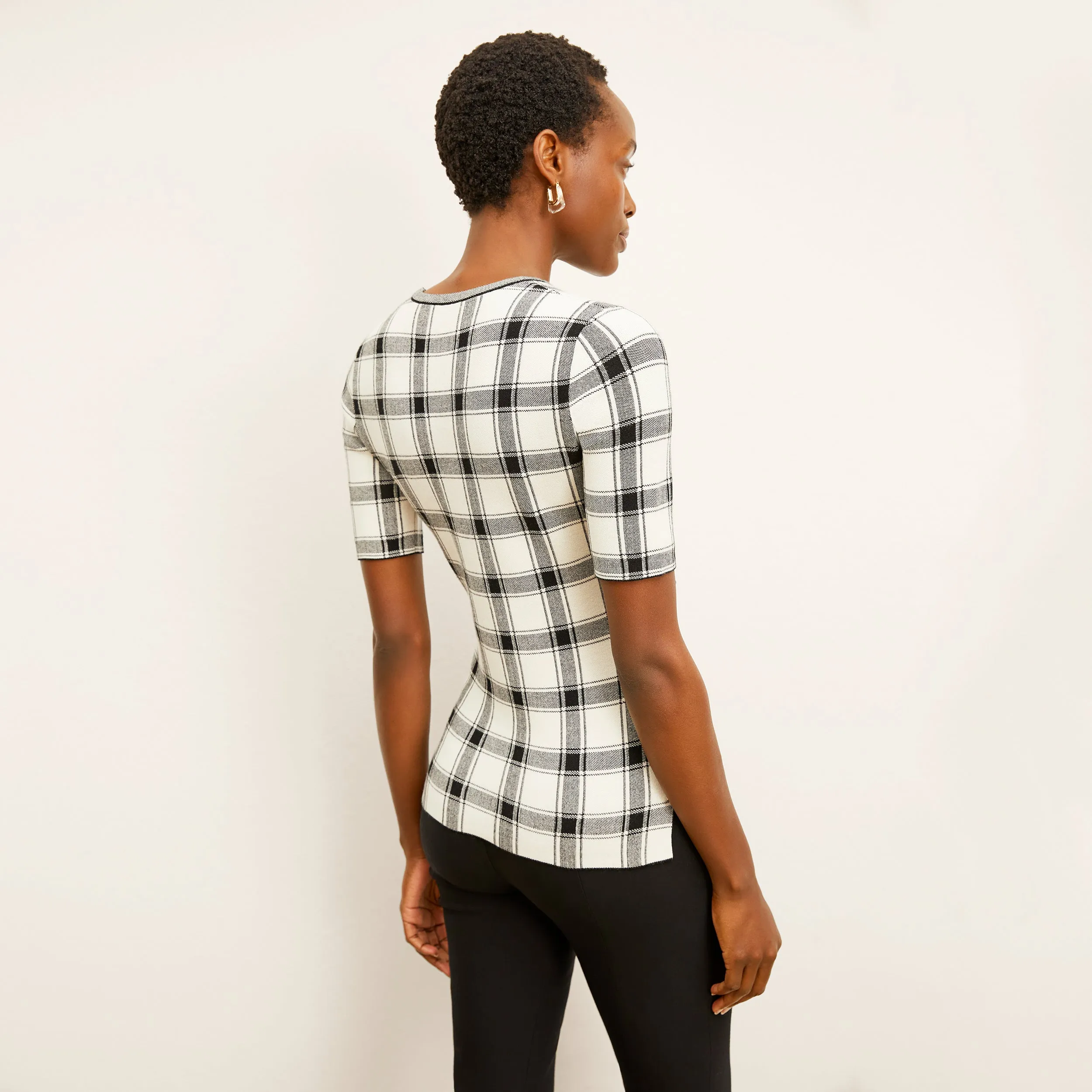 Choe Top - Eco 365Knit :: Bold Check