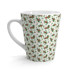 Christmas Holly Latte Mug (12 oz.)