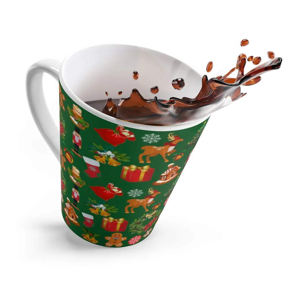 Christmas Joy... Holiday Green Latte Mug (12 oz.)