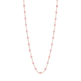 Classic Gigi Fuchsia necklace, Rose Gold, 16.5"