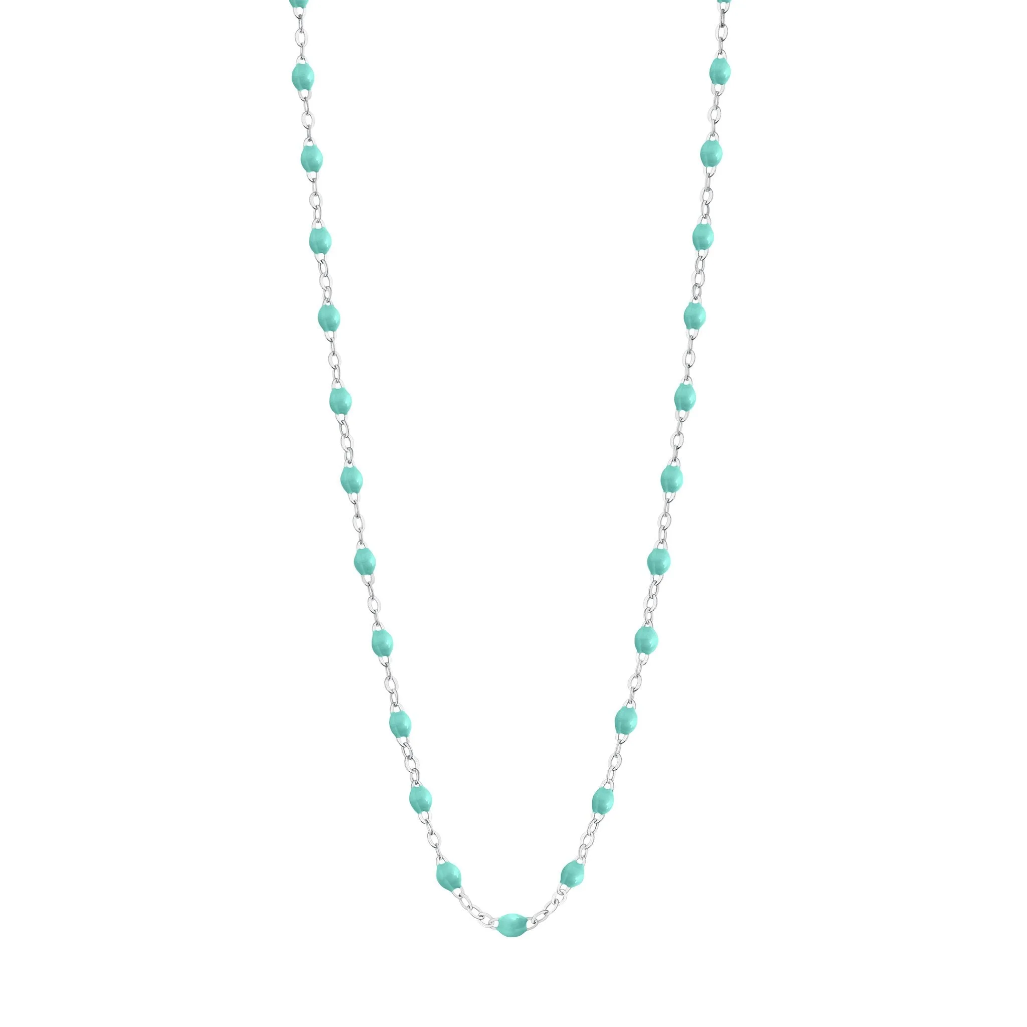 Classic Gigi Lagoon necklace, White Gold, 16.5"