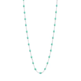 Classic Gigi Lagoon necklace, White Gold, 16.5"