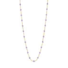 Classic Gigi Lilac necklace, Yellow Gold, 19.7"