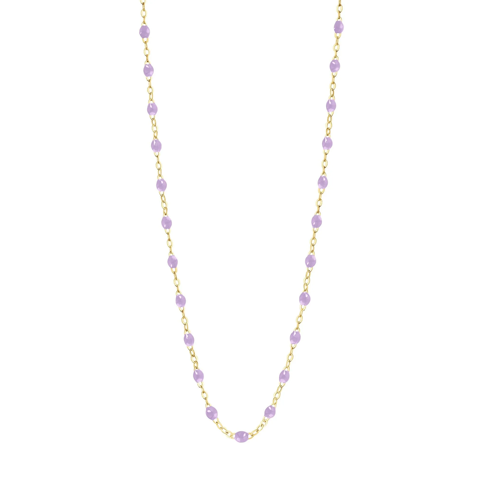 Classic Gigi Lilac necklace, Yellow Gold, 19.7"