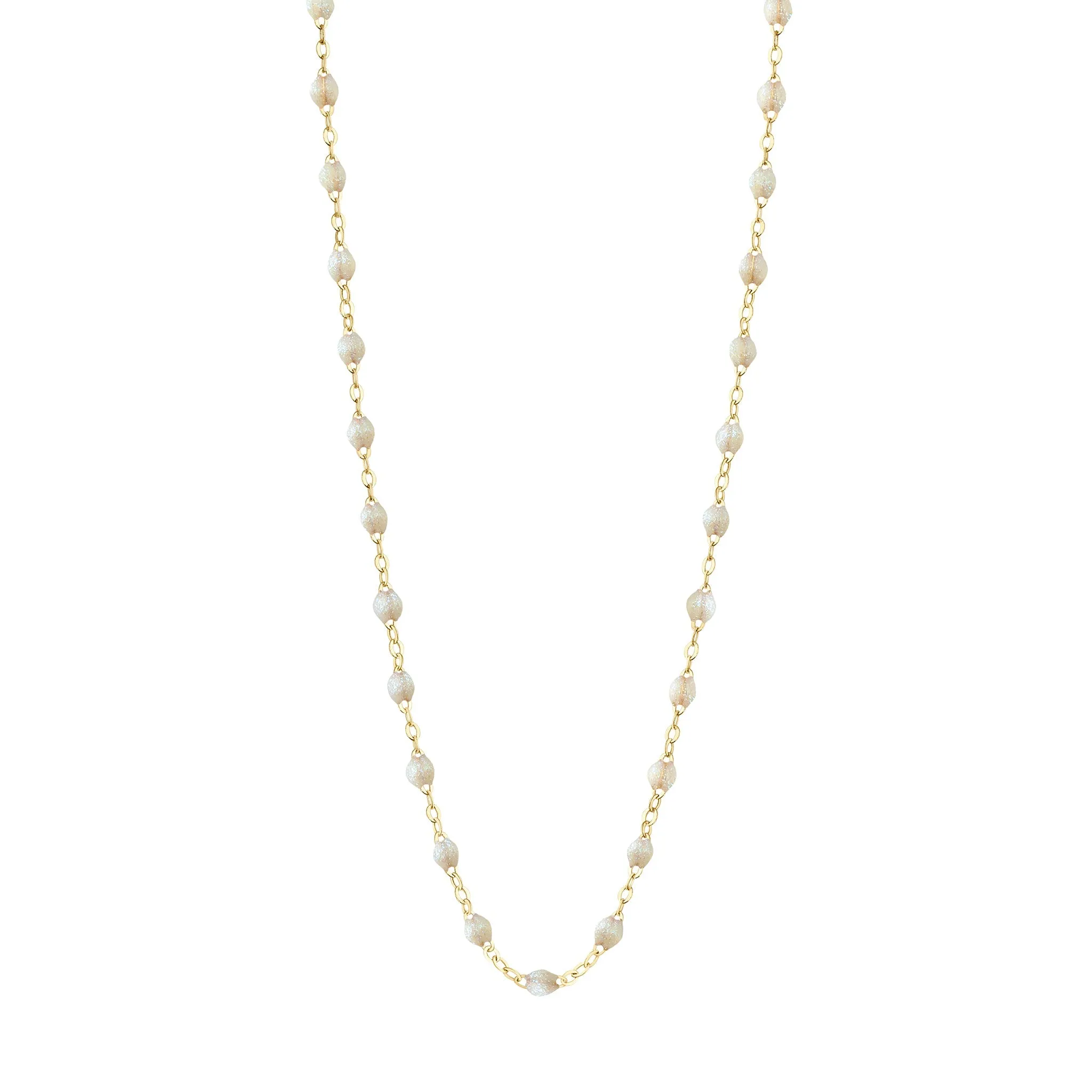 Classic Gigi Opal necklace, Yellow Gold, 17.7"