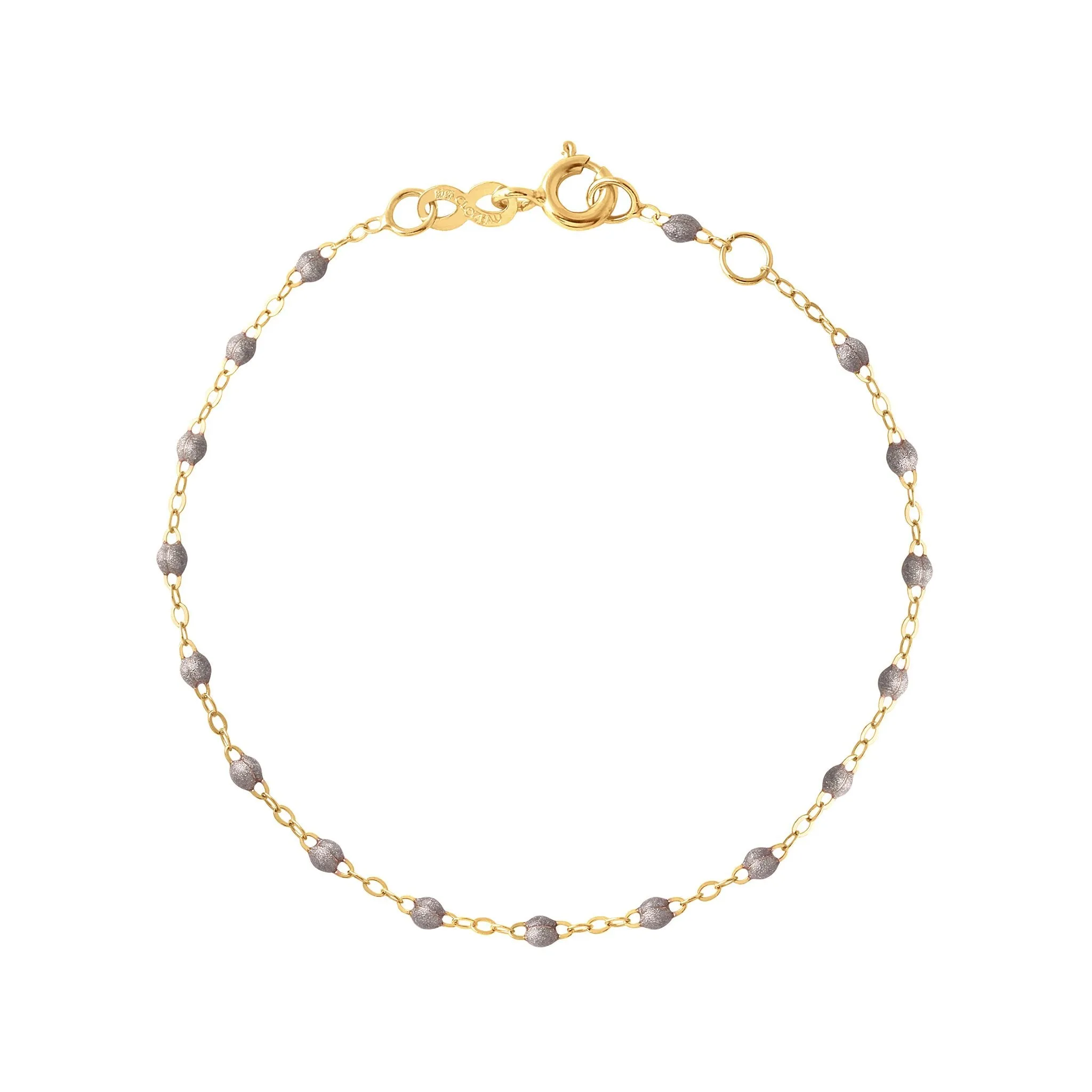 Classic Gigi Silver bracelet, Yellow Gold, 6.7"