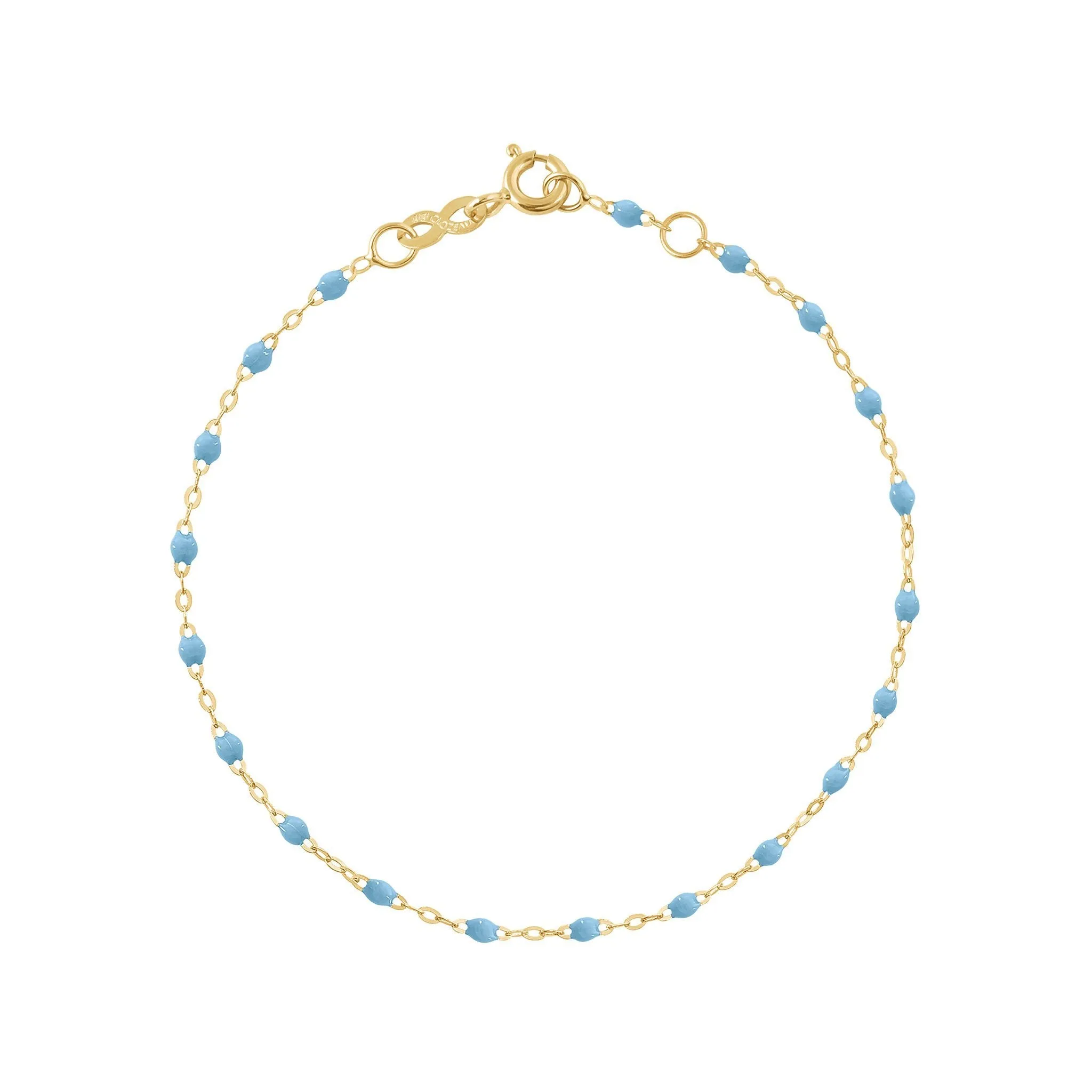 Classic Gigi Turquoise bracelet, Yellow Gold, 5.9"