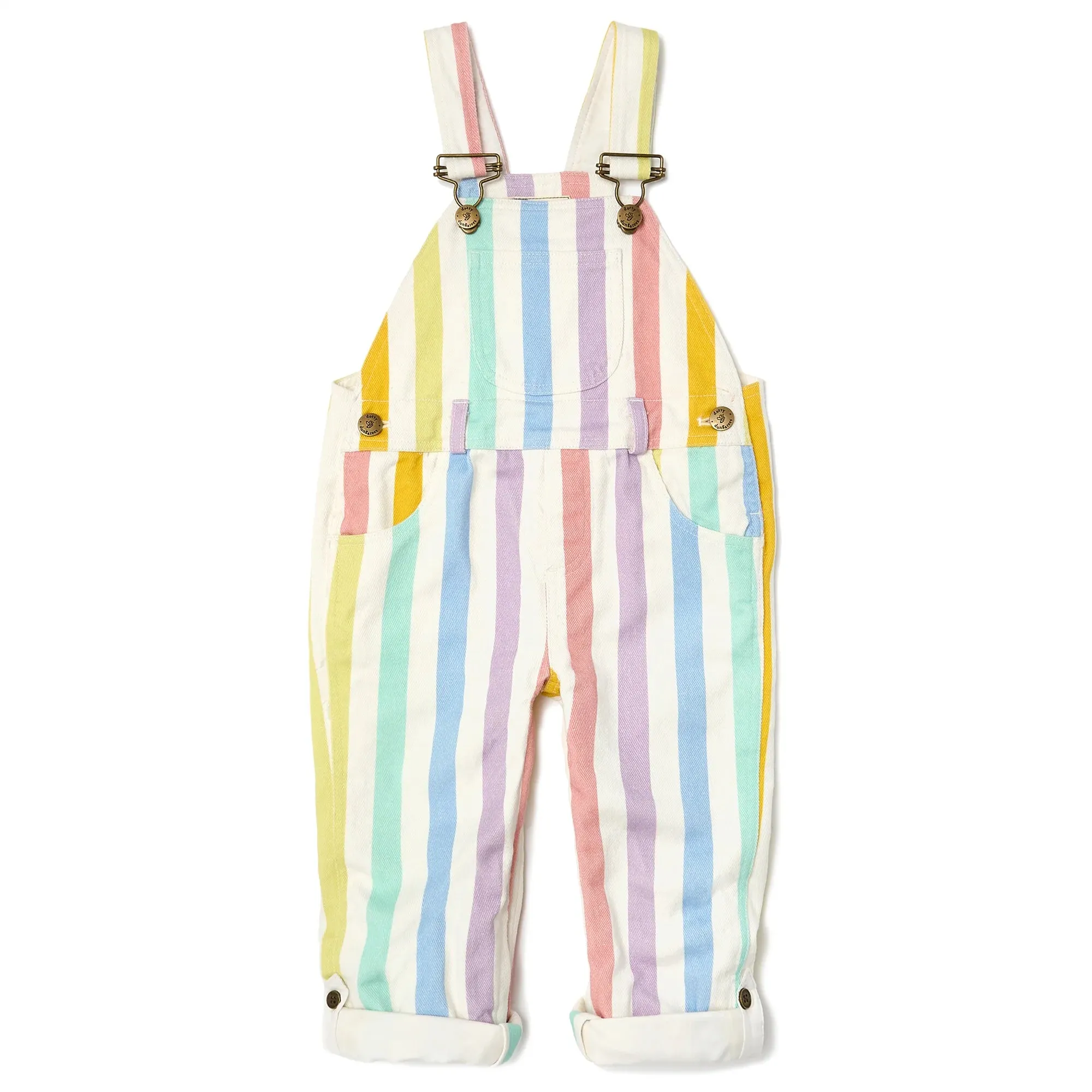 Classic Wide Stripe Dungarees - Multicolour - Dotty Dungarees