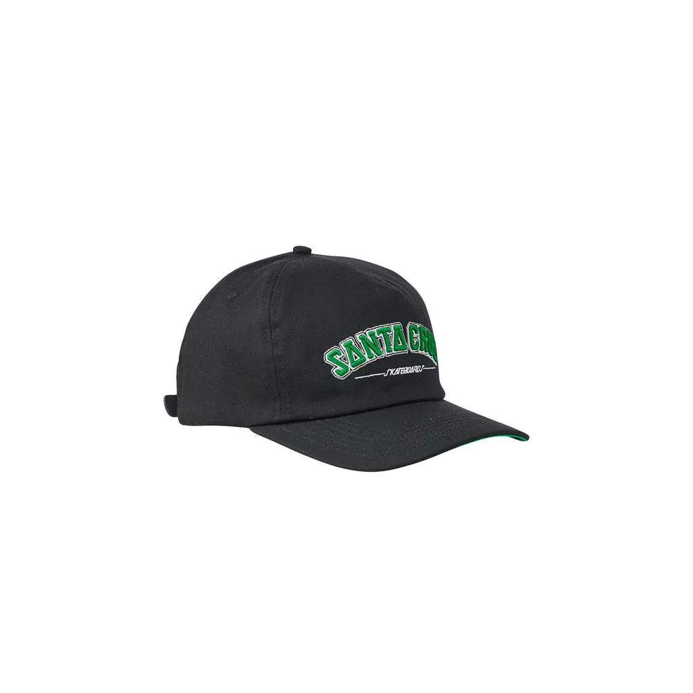 Collegiate Strapback Unstructured Low Hat Eco (Black)