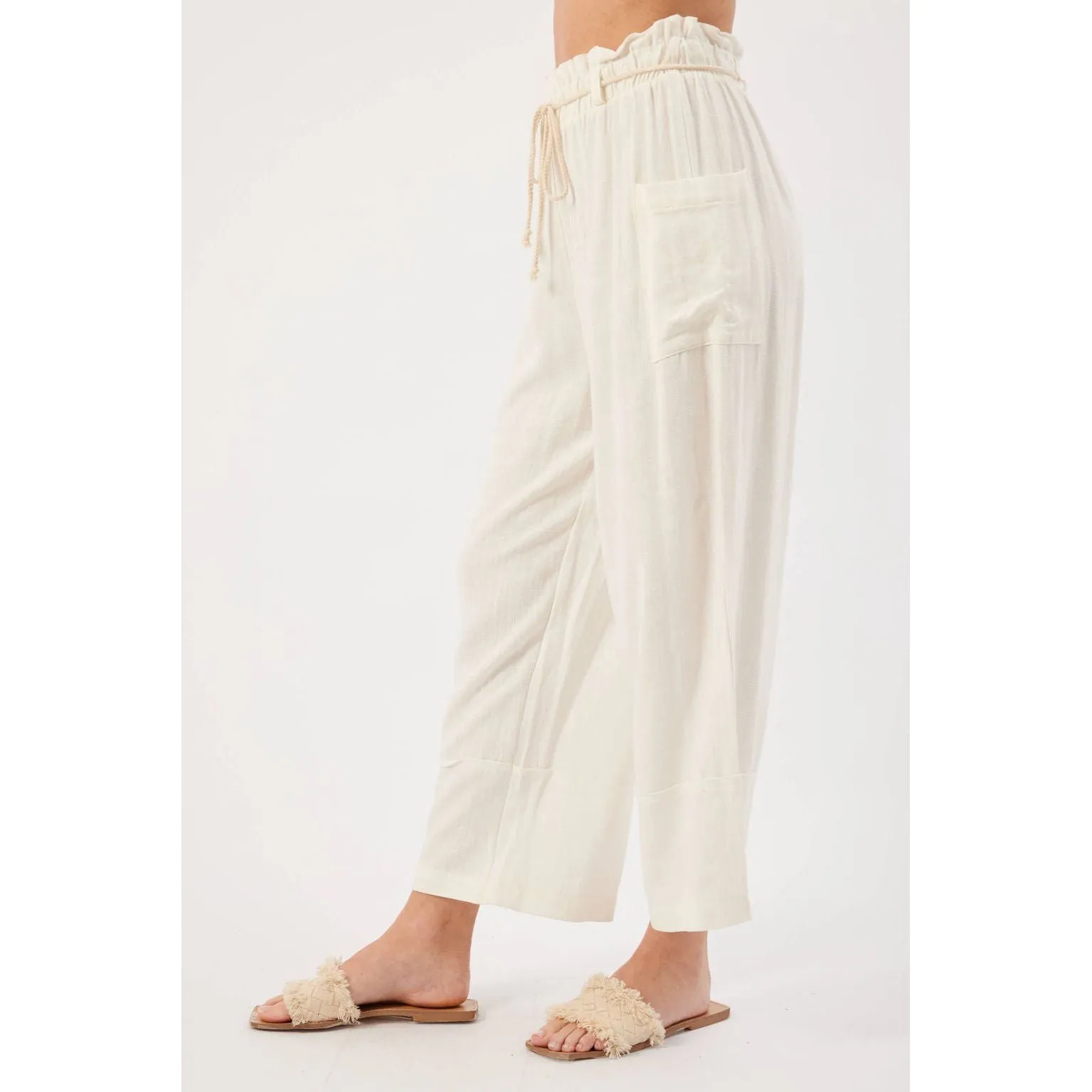 Cora Cream Linen Pant