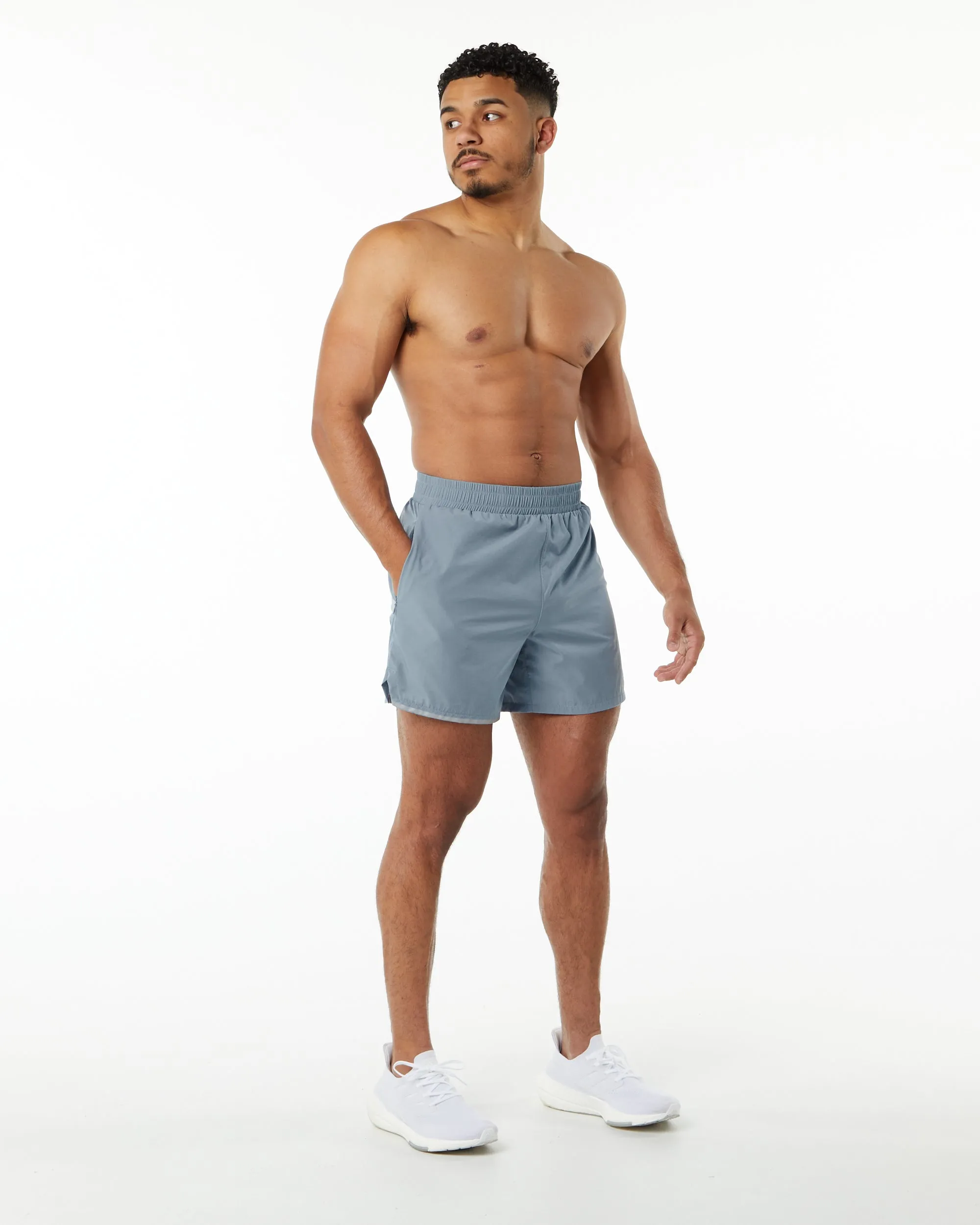 Core Stride Short 5” - Fog Blue