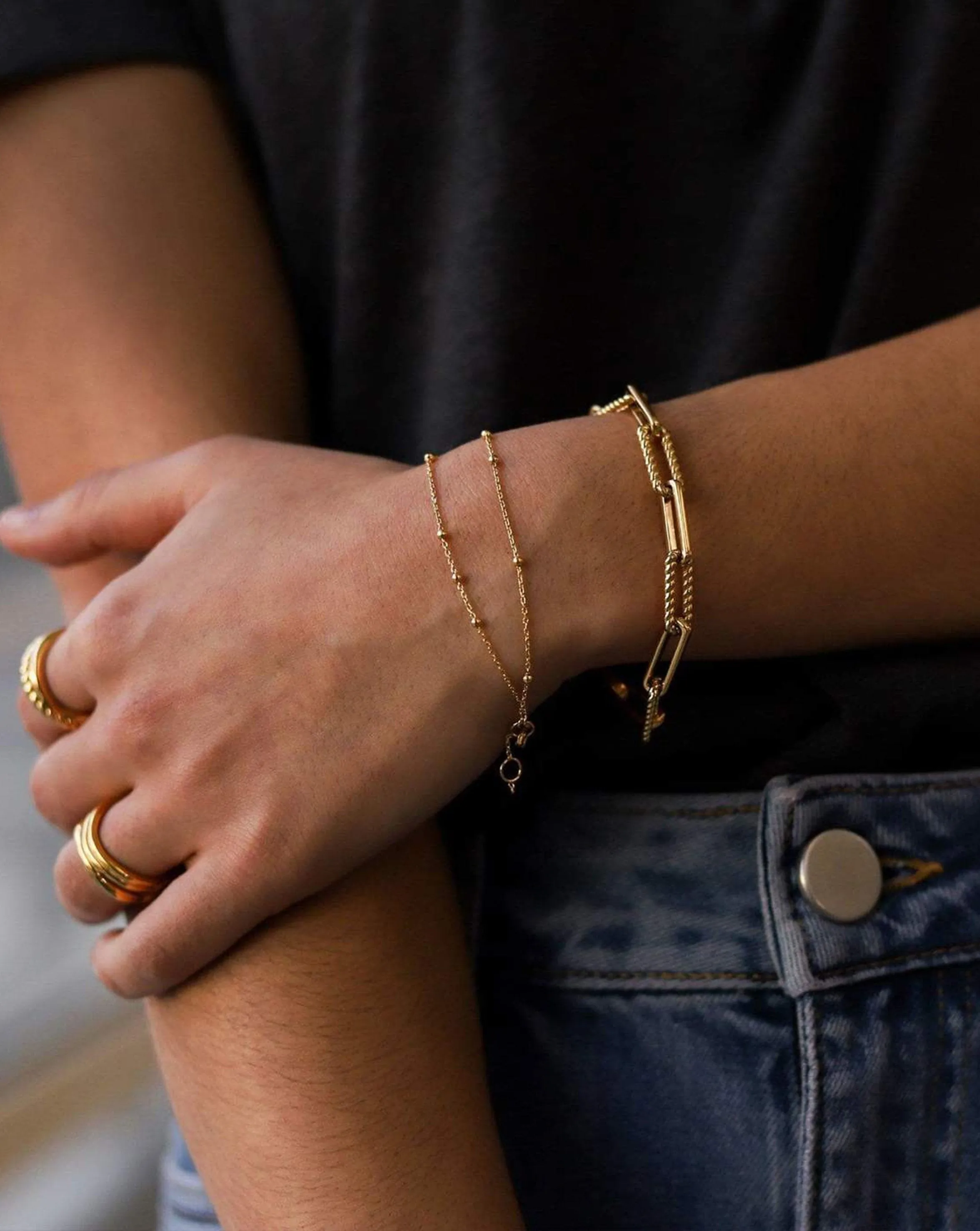 Coterie Chain Bracelet | 18ct Gold Plated