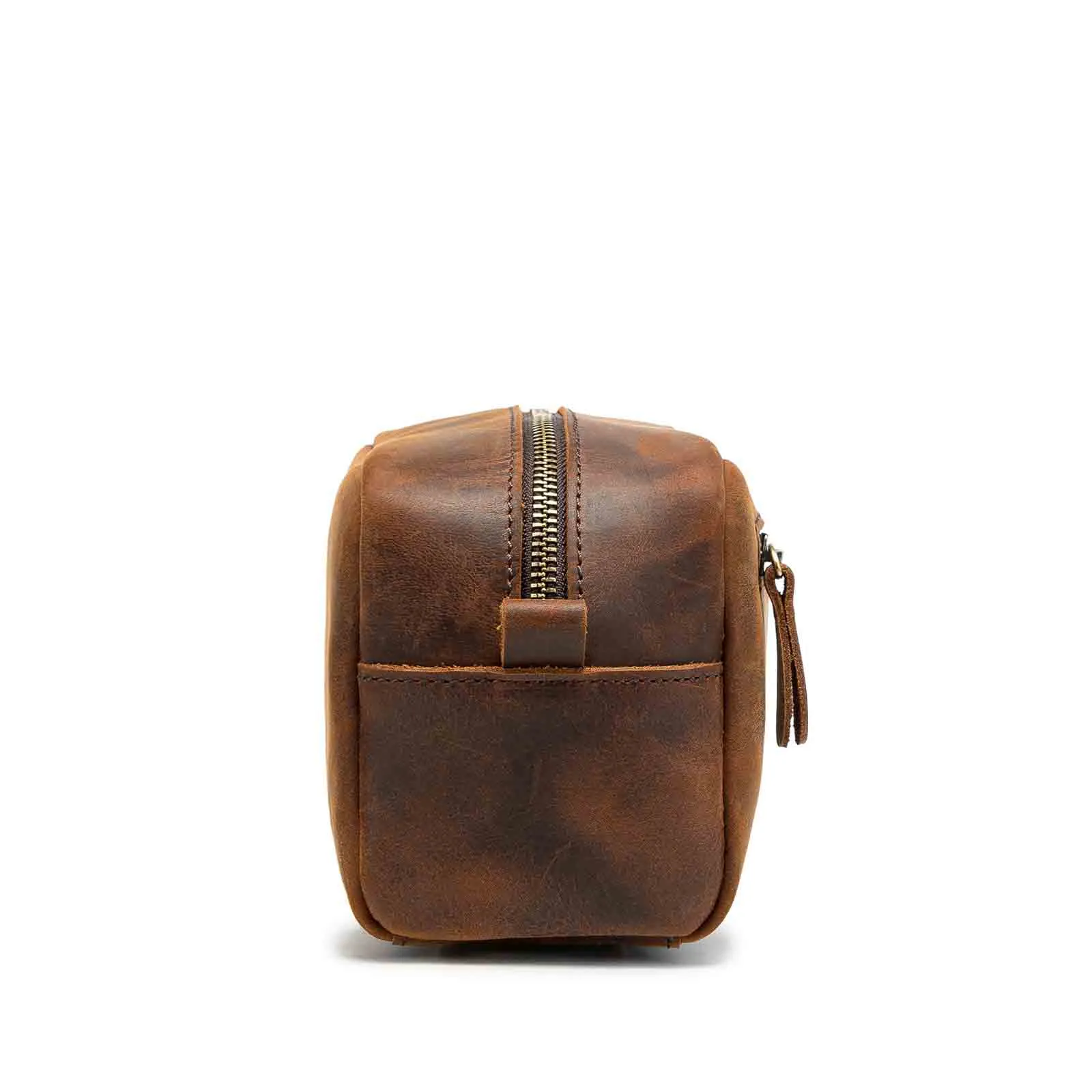 Crazy Horse Leather Toiletry Bag