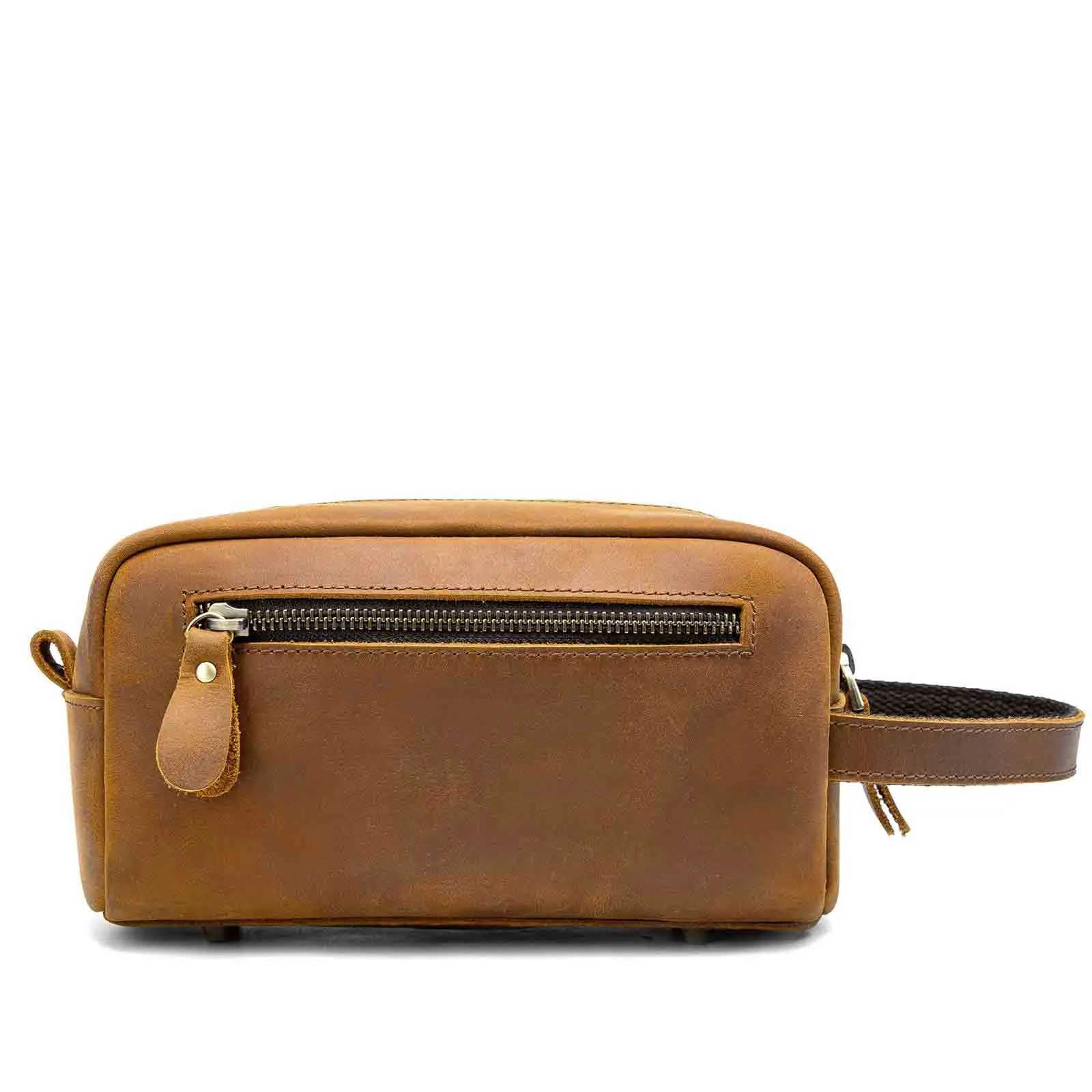 Crazy Horse Leather Toiletry Bag