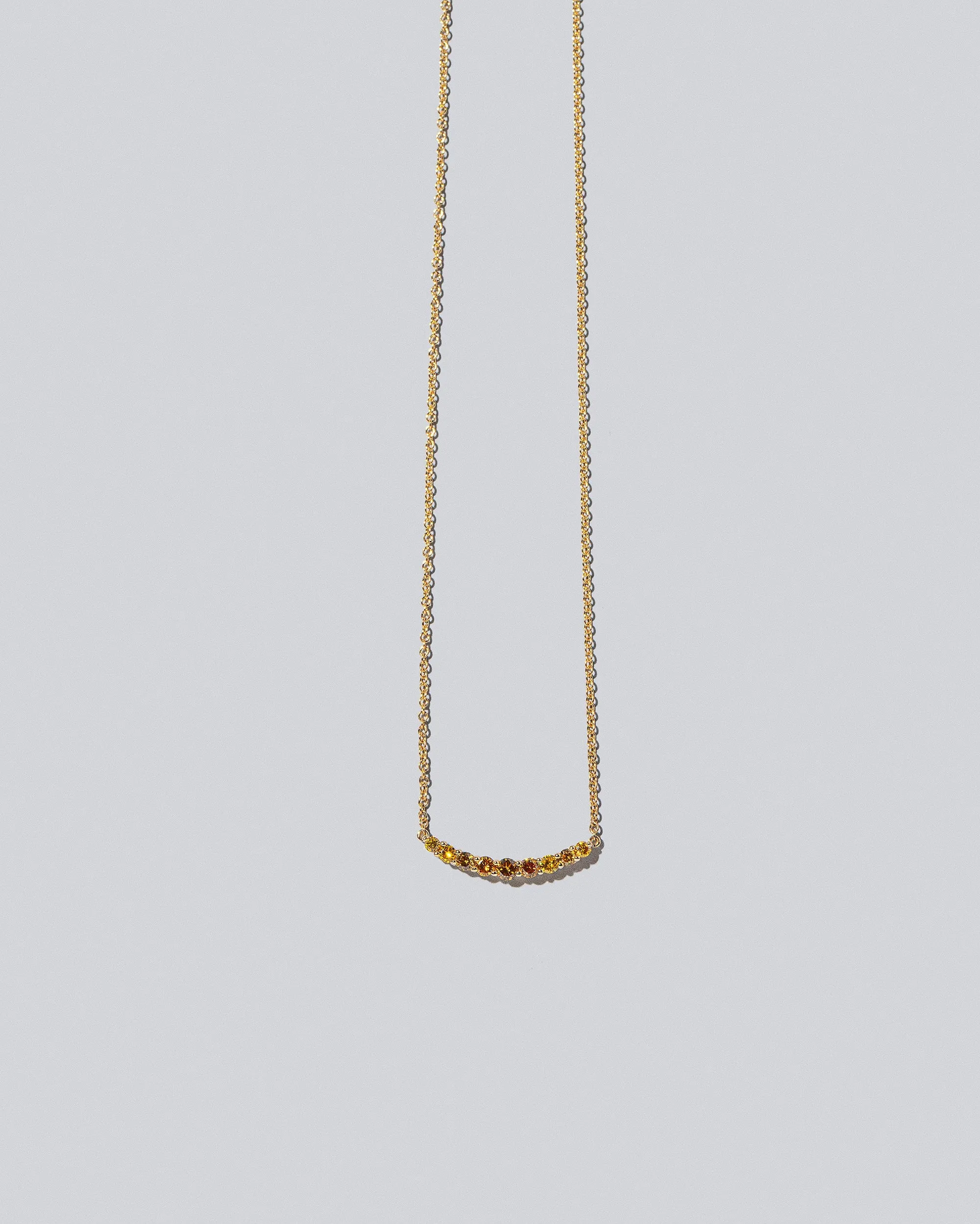 Crescent Necklace - Yellow Diamond