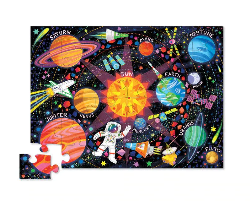 Crocodile Creek Classic Floor Puzzle 36pc - Space Explorer