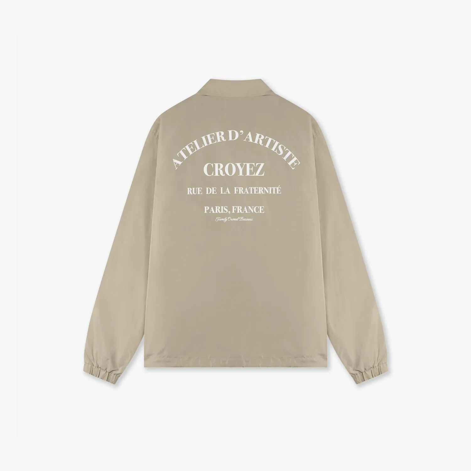 CROYEZ ATELIER COACH JACKET - BEIGE/WHITE