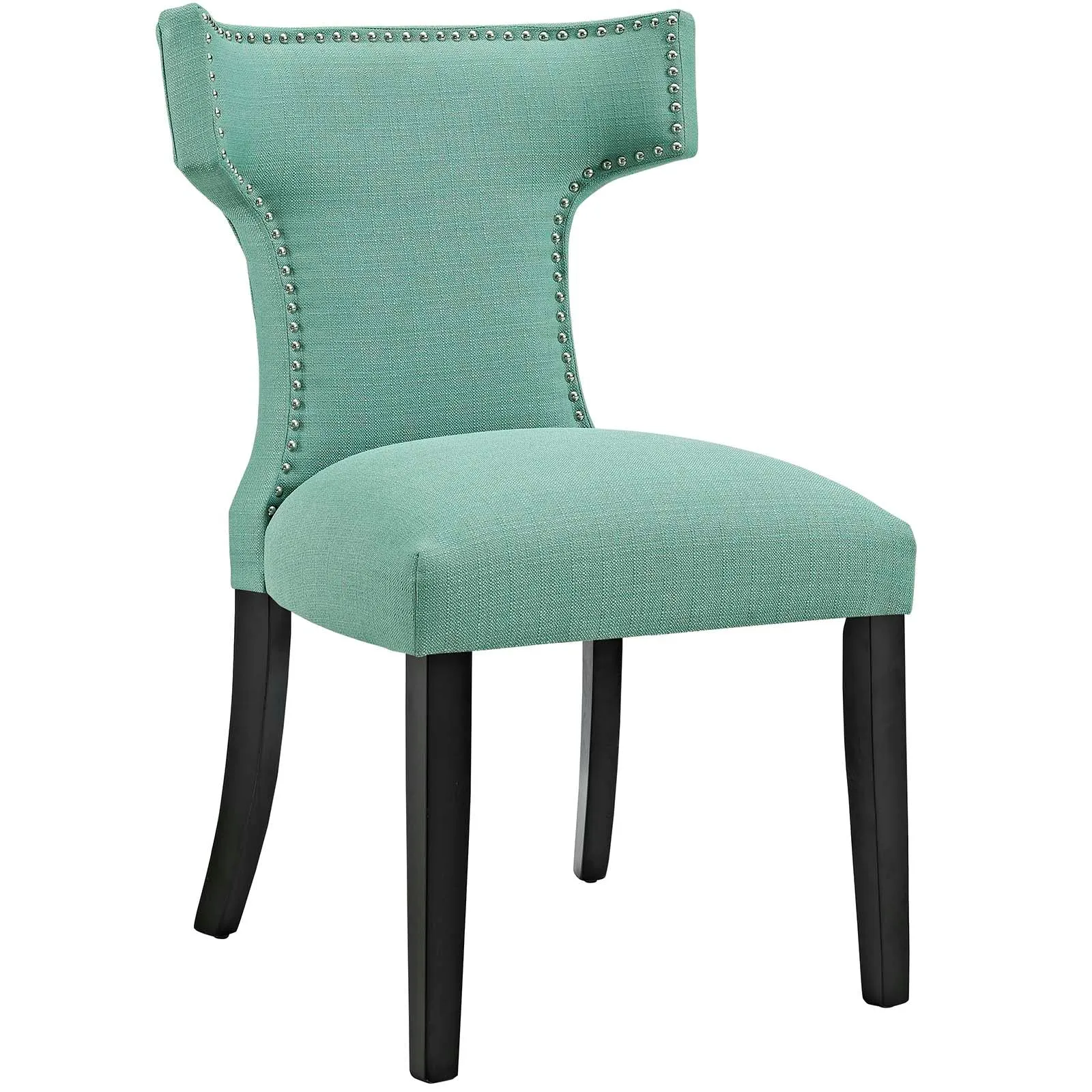 Curve Dining Side Chair Fabric Set of 2