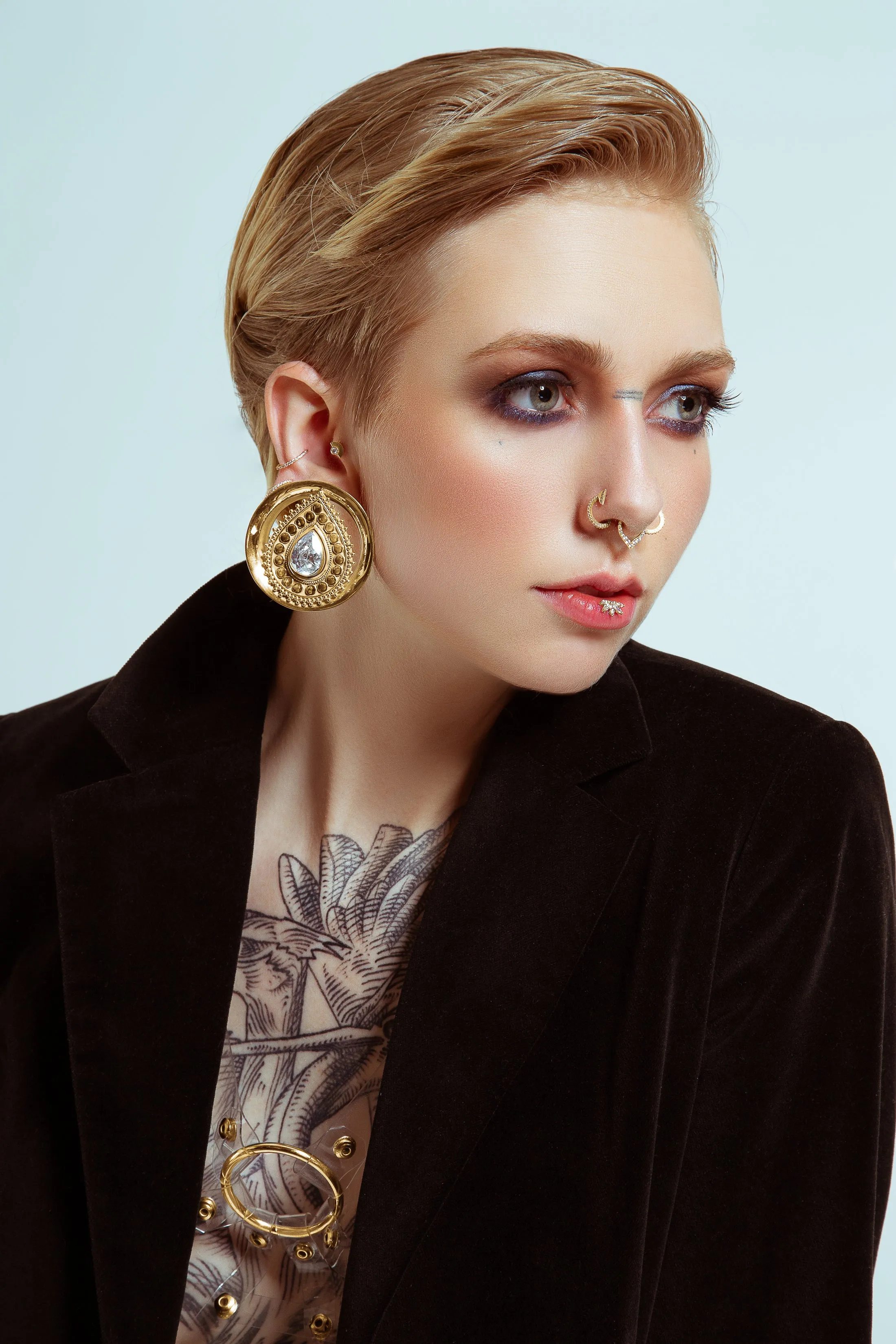 Deity Round Plugs - Yellow Gold