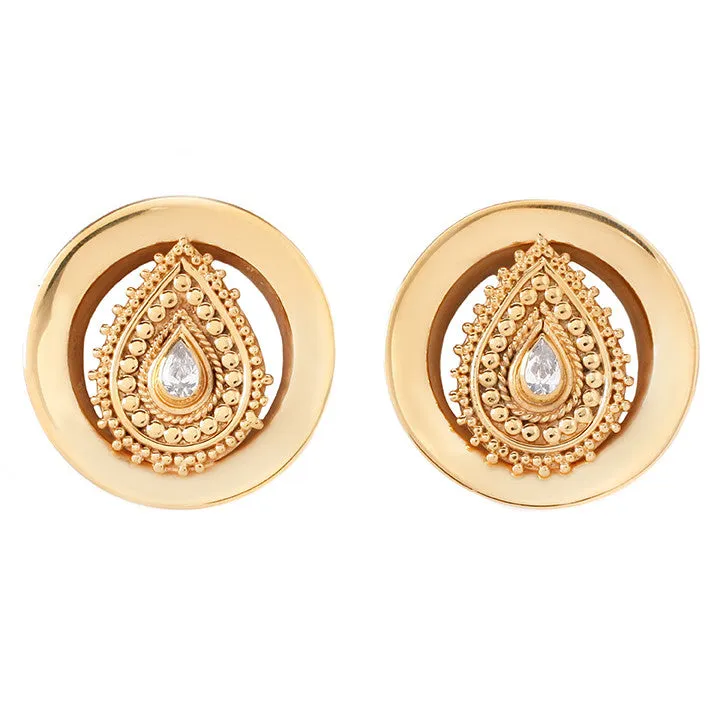 Deity Round Plugs - Yellow Gold