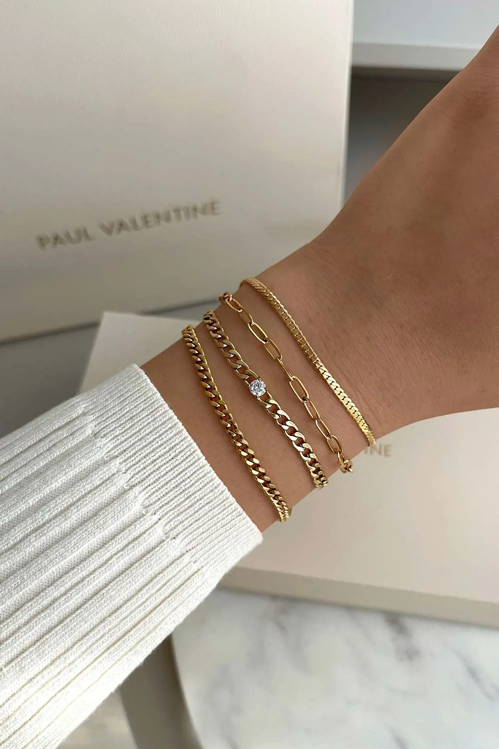 Delicate Sleek Bracelet 14K Gold Plated