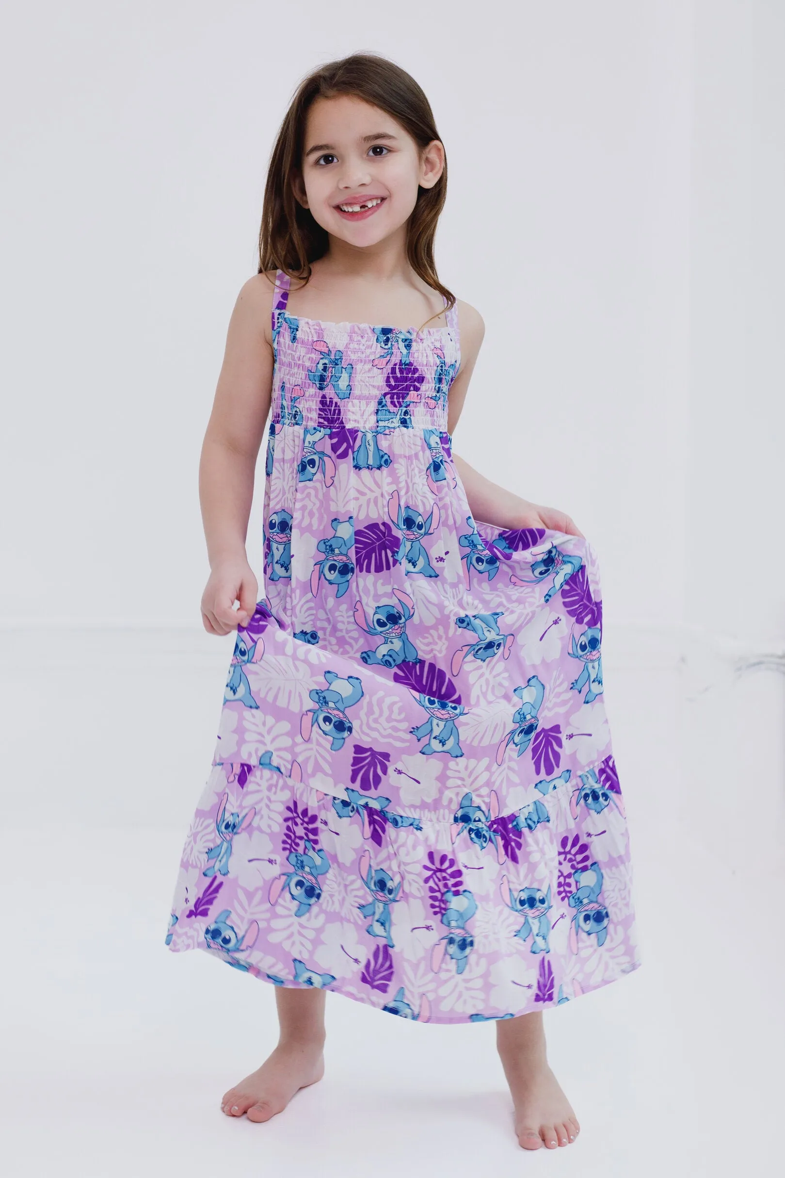 Disney Lilo & Stitch Smocked Maxi Dress