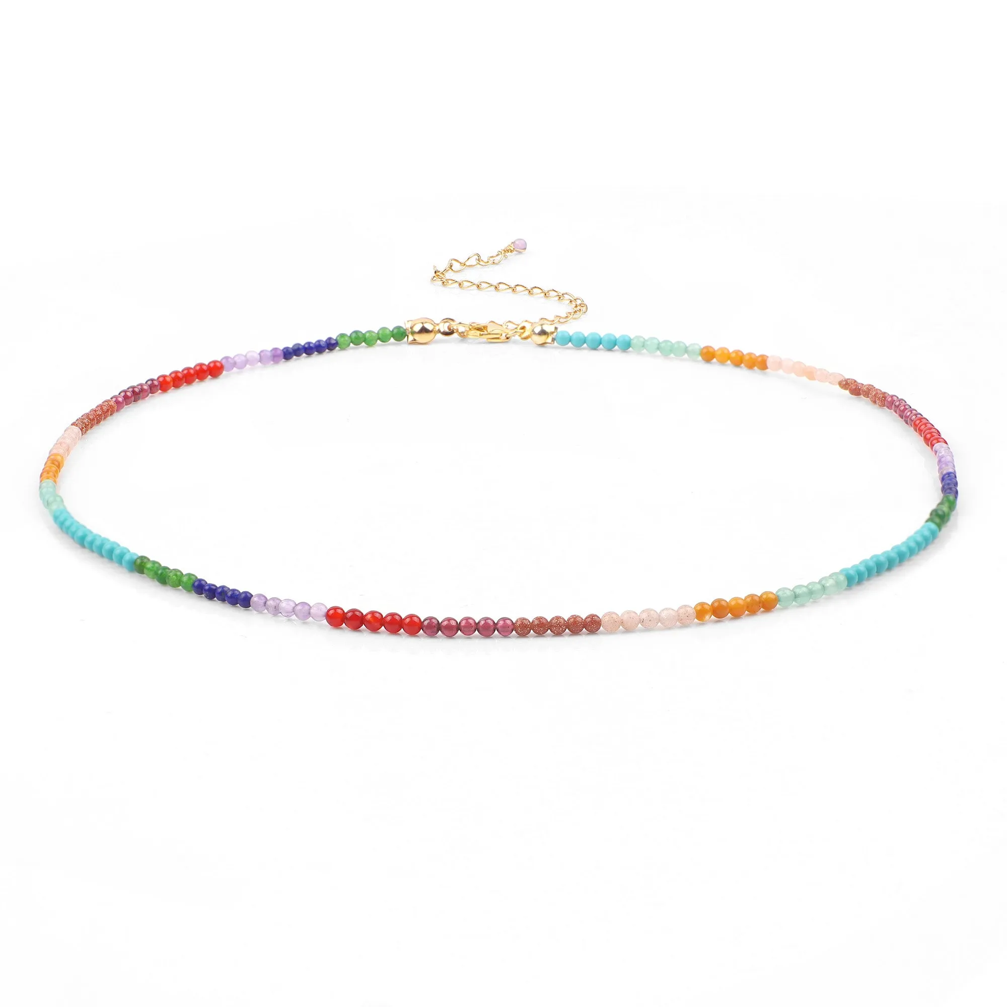 Divine Healer 2mm Gemstone Necklace