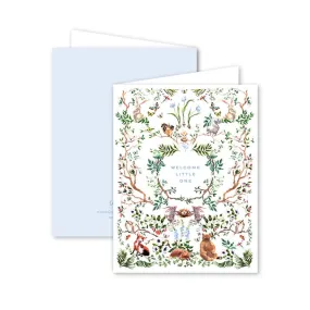 Dogwood Hill Woodland Baby Blue Card