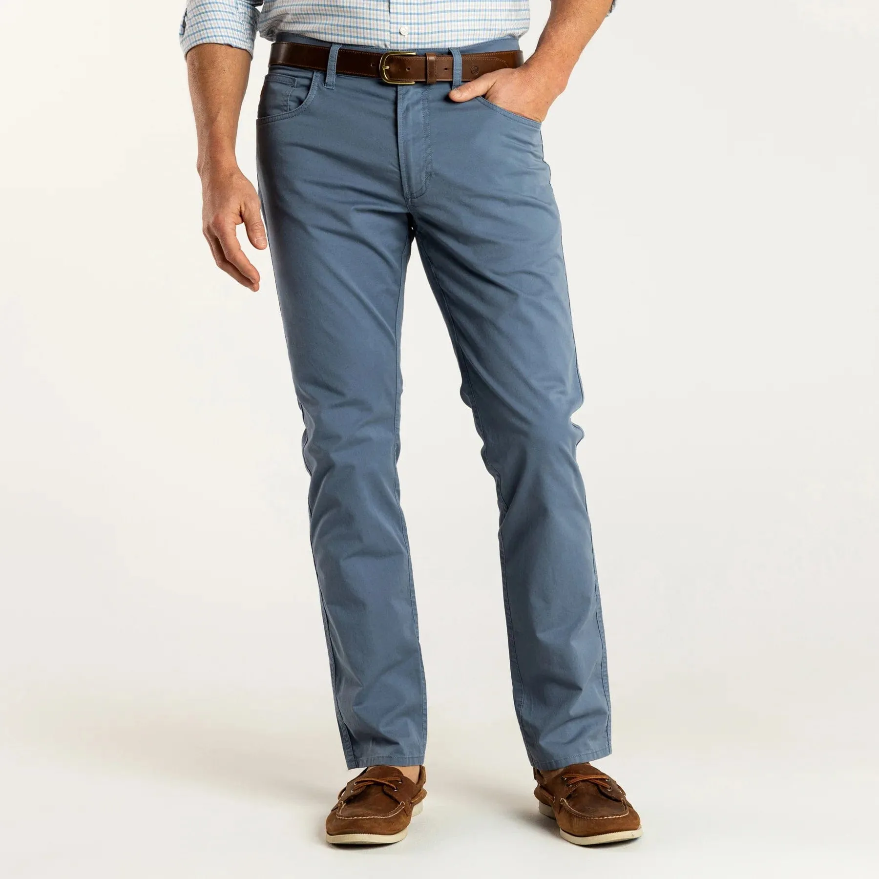 Duck Head Shoreline 5-Pocket Pants in Stone Blue - Men's