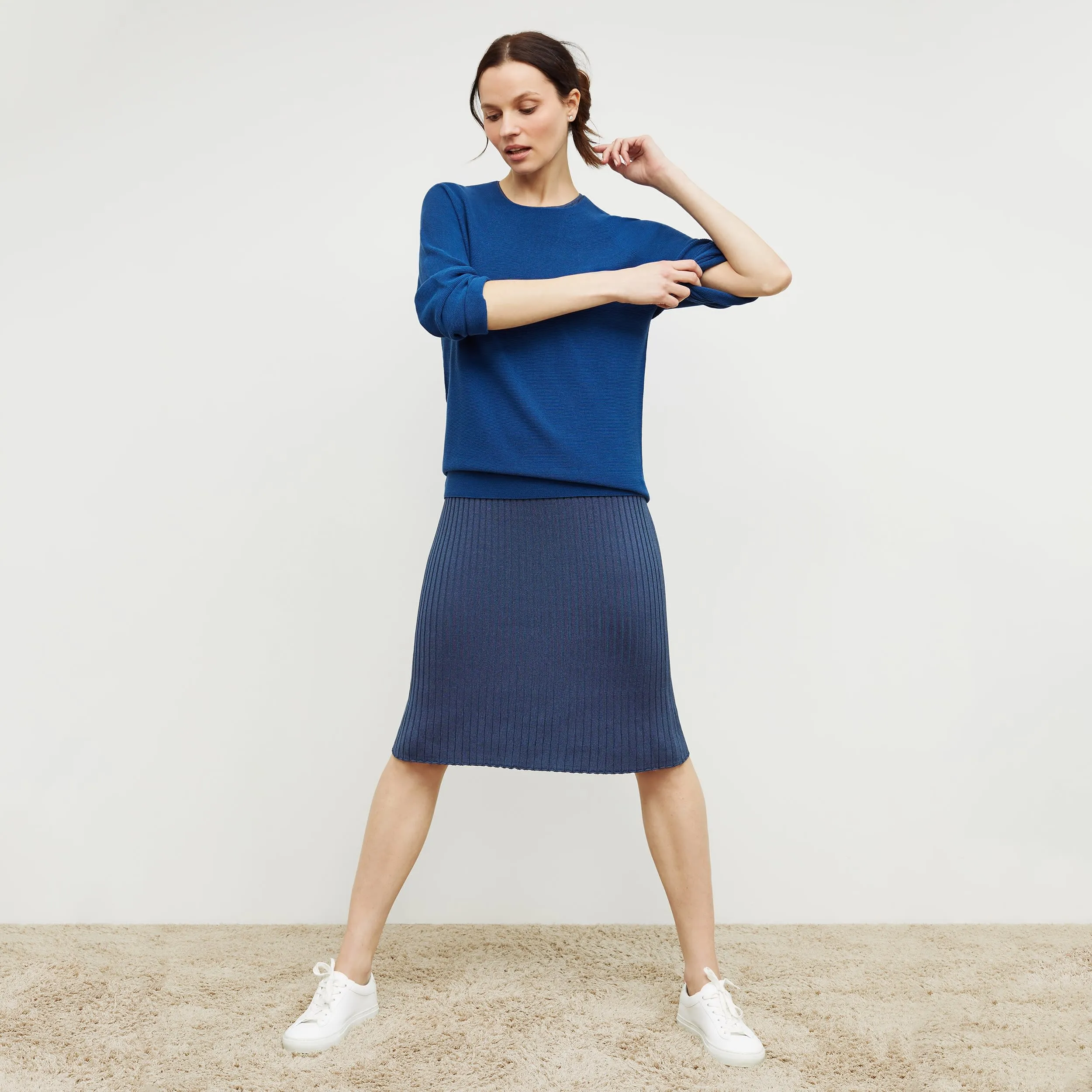 Dylan Dress - Slinky Knit :: Adriatic Blue