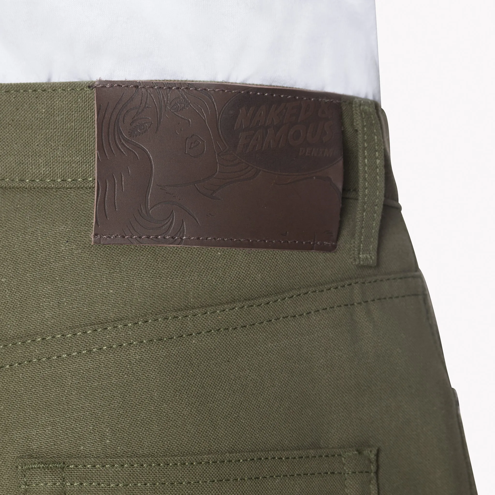 Easy Guy - Army Green Duck Selvedge