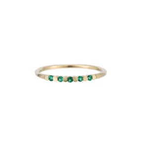 Emerald Pizzicato Ring