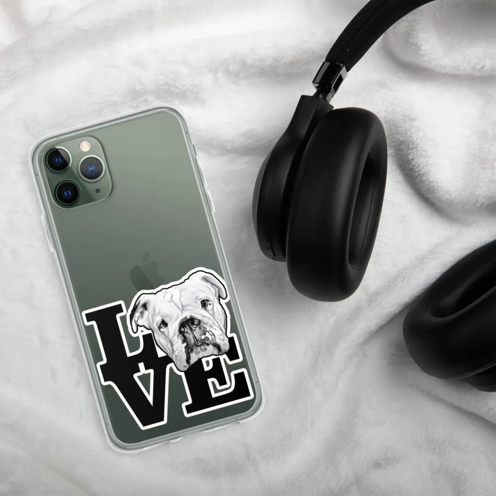 English Bulldog Love iPhone Case