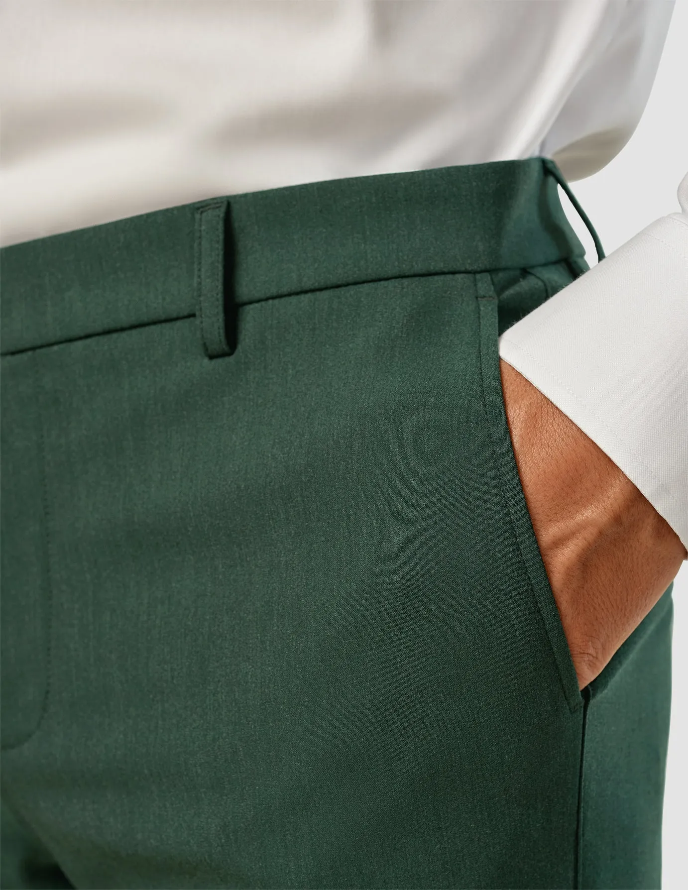 Essential Suit Pants Slim Pine Green