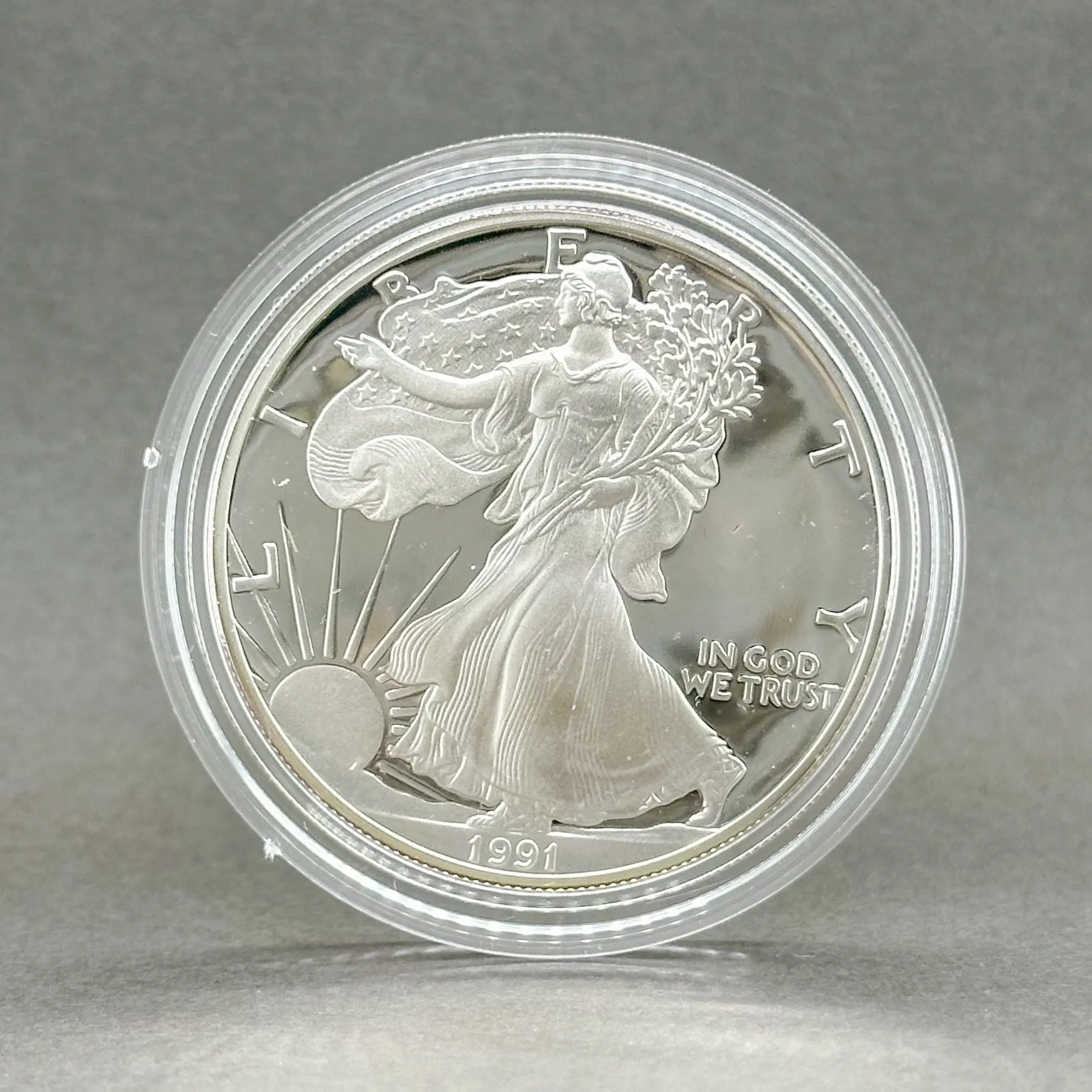 Estate 0.999 Fine Silver 1991-S American Eagle Dollar Coin