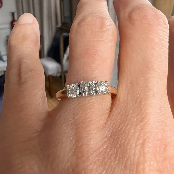 Estate Three Stone Diamond Ring