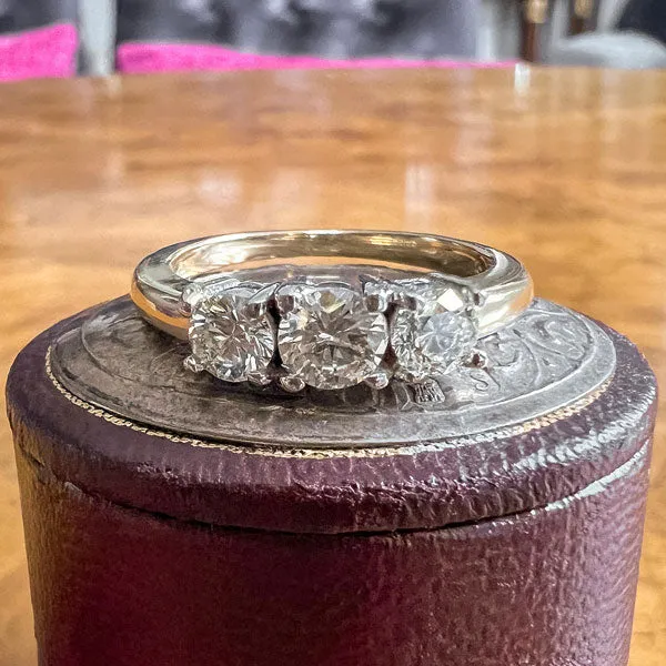 Estate Three Stone Diamond Ring