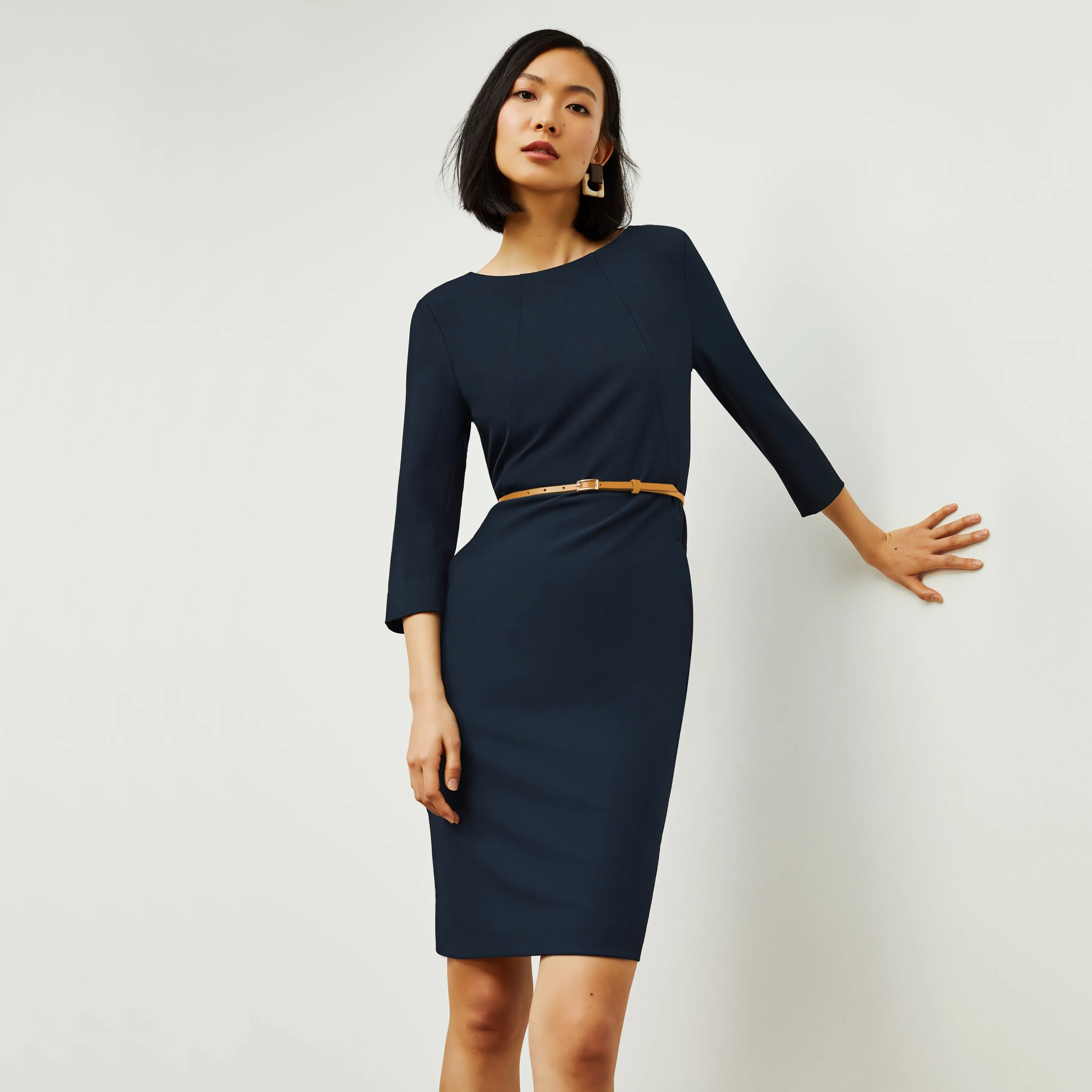 Etsuko Dress - Recycled WonderTex :: Midnight