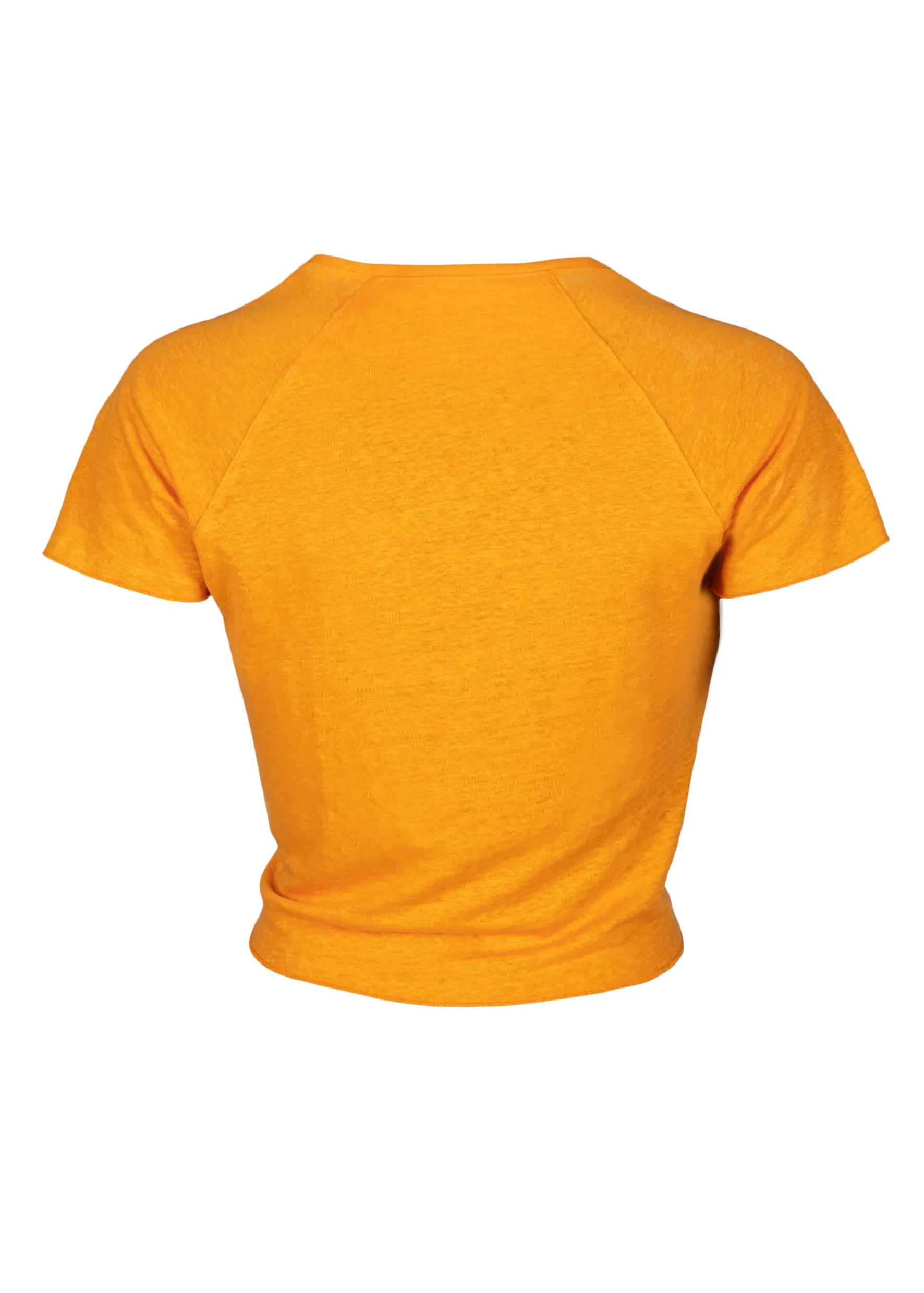 Evike Knot Top Tangerine Orange